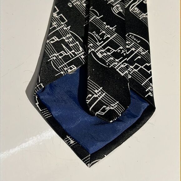 Dimoda Hand Made Musical Music Note Neck Tie - Picture 8 of 9
